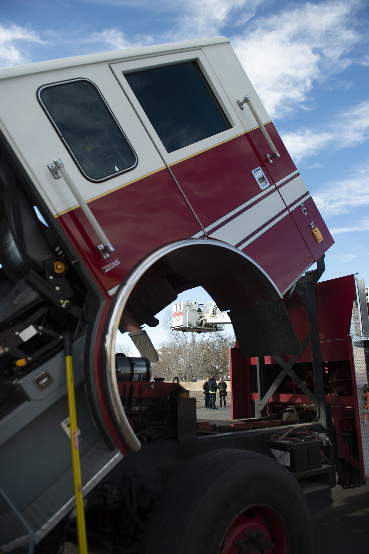 Rock Creek Fire Protection Dist. gets ladder truck from Hill Air Force Base